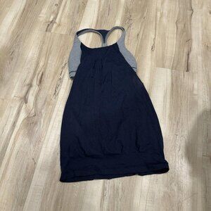 Lululemon Sports Bra Tank Top Active Workout Running Women's Size: 4 Blue‎